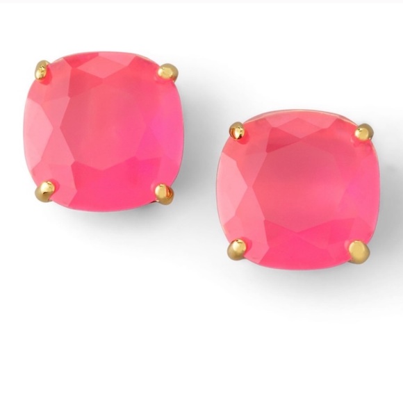 Jewelry - Kate Spade Square Studs - Pink